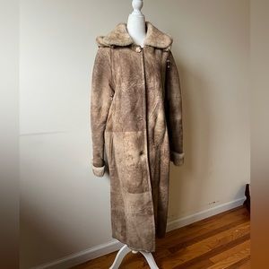 Sheepskin Coat Light Brown